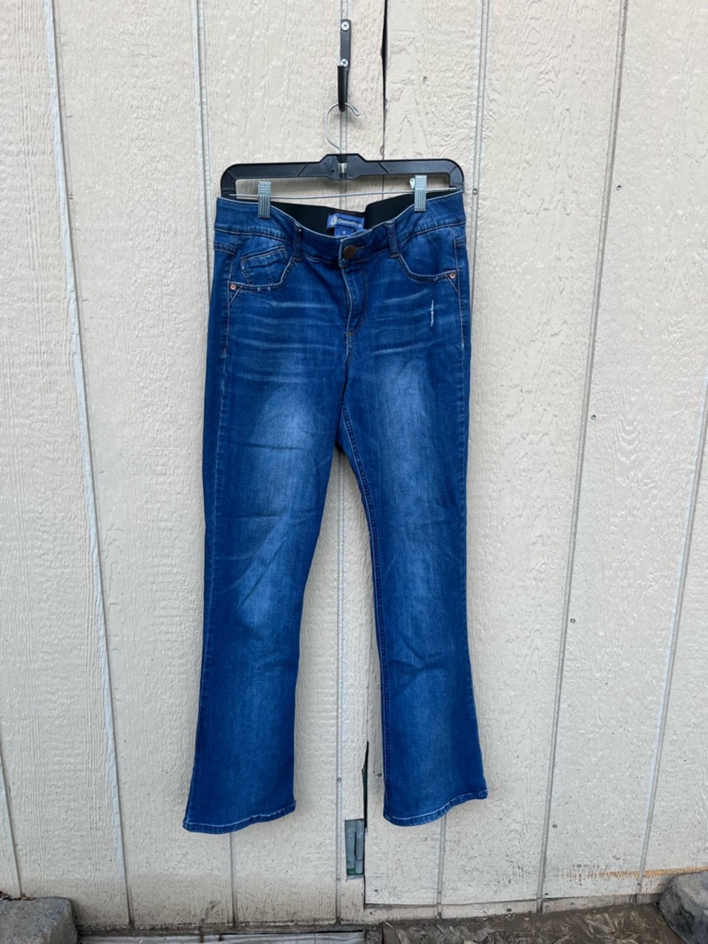 DEMOCRACY AB SOLUTION BOOT CUT MEDIUM WASH DENIM JEANS 8 - Picture 2 of 6